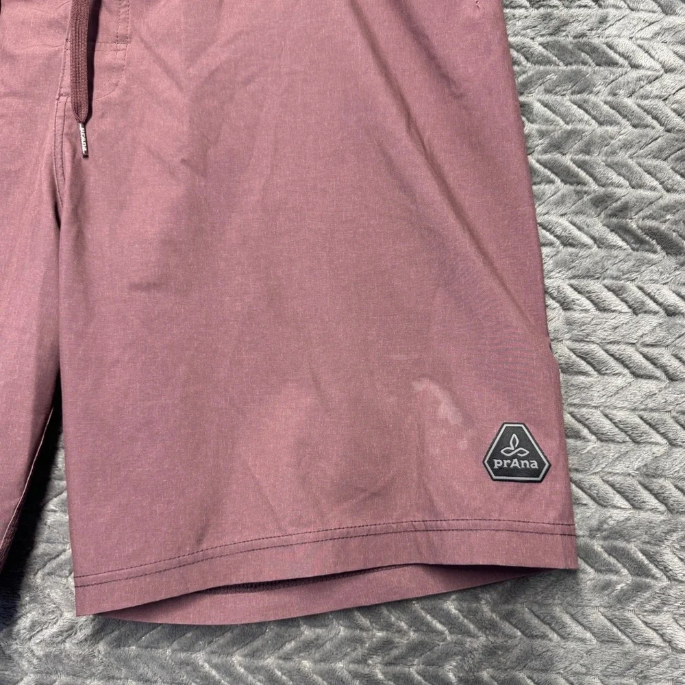 Prana Mens Purple Board Shorts Size 36‎ M3CATA115 UPF 50+ Recycled (1517)